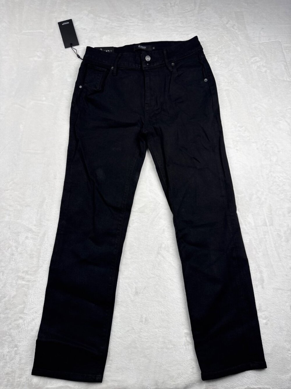 Hudson Womens Black Slim Straight Jeans Size 30 With Tags